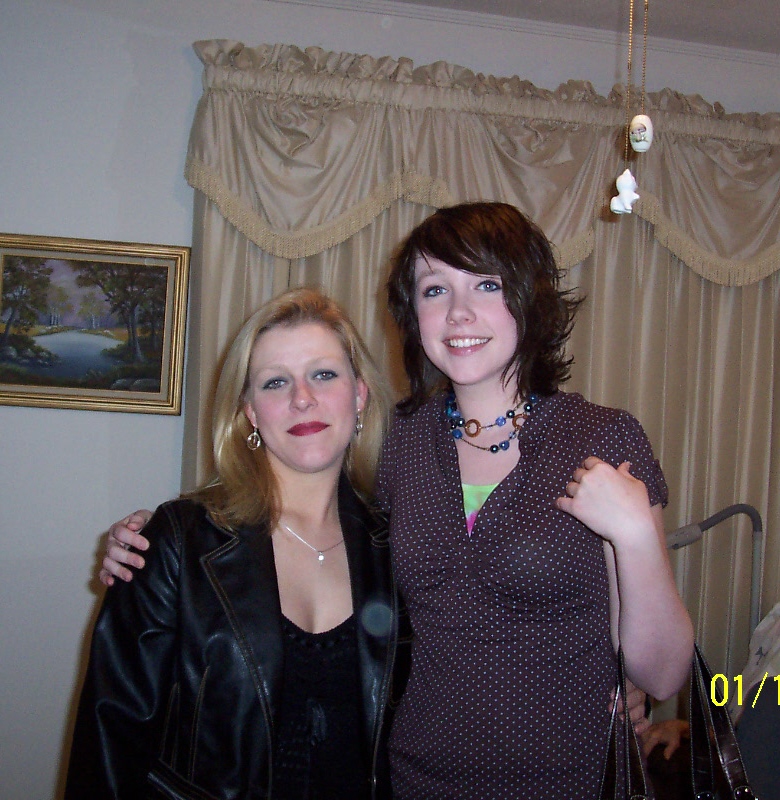Sharon and her cousin, January 2007